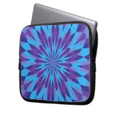 Retro blaue Spritzen-Laptop-Hülse Laptopschutzhülle (Vorderseite Links)