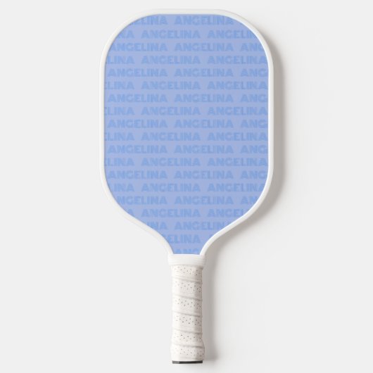 Retro Blaues Custom Name Pickleball Paddle 70er (Vorderseite)
