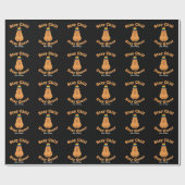 Retro Bleib Chill Bleib Queer Capybara Regenbogen Geschenkpapier (Flach)