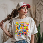 Retro Bleib Groovy Tri-Blend Shirt