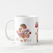 Retro bleibe Groovy Blume Stilvolles Boho Design Kaffeetasse (Links)