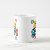 Retro Bleibe Groovy Kaffeetasse (Mittel)
