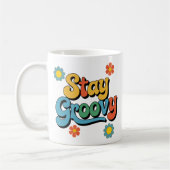Retro Bleibe Groovy Kaffeetasse (Links)
