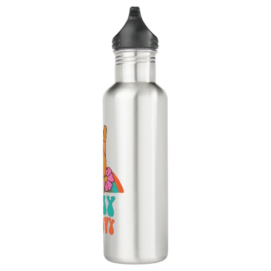 Retro Bleibe Groovy Water Flasche Edelstahlflasche (Rechts)