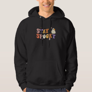 Retro Bleibende Gruselige Vibes Florale Geister Hi Hoodie