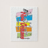Retro Blick New Orleans Puzzle (Vertikal)