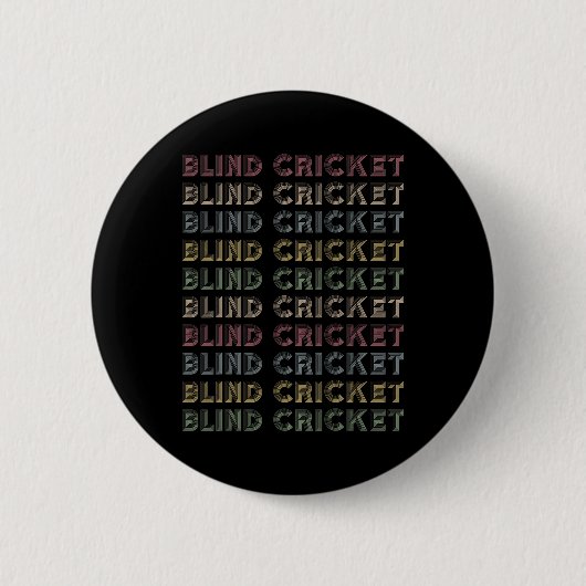 Retro-Blind-Cricket-Repetitive-Vintage-Spieler 1 Button (Vorderseite)