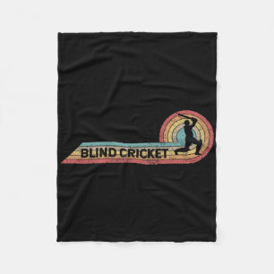 Retro-Blind-Cricket-Vintage-Player-Filmstreifen Fleecedecke