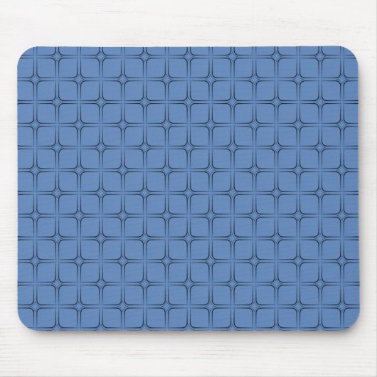 Retro Bliss Mousepad, blau Mousepad (Vorne)