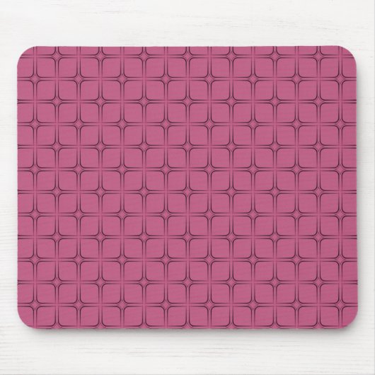 Retro Bliss Mousepad, rosa Mousepad (Vorne)