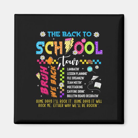 Retro-Blitz-Abcd-Back-To-School-Tour-Teac Magnet (Vorne)