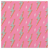 Retro-Blitz Donner Blitzrot Stoff (Nahaufnahme)