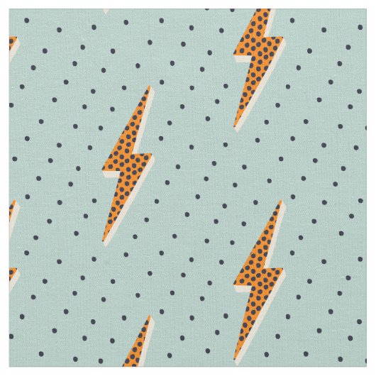 Retro-Blitz Donner Blitzrot Stoff (Nahaufnahme)