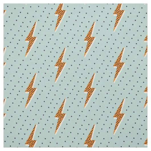 Retro-Blitz Donner Blitzrot Stoff (Muster)