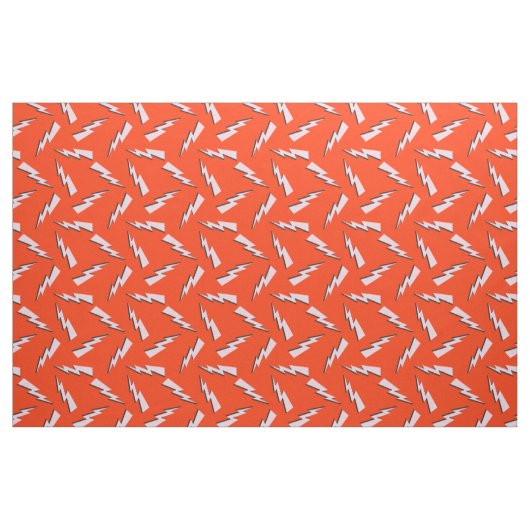 Retro-Blitz Donner Blitzrot Stoff (Fat Quarter (45,7 x 55,9 cm))