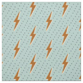 Retro Blitz Donnerblitz blau gepunktet Stoff (Muster)