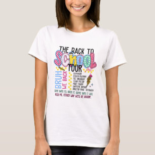 Retro-Blitz-Rückkehr-zur-Schul-Tour-Lehrer K T-Shirt