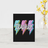 Retro-Blitzableiter Karte (Gelbe Blume)