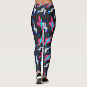 Retro-Blitze-Leggings Leggings (Rückseite)