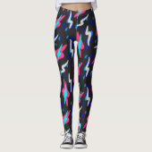 Retro-Blitze-Leggings Leggings (Vorderseite)