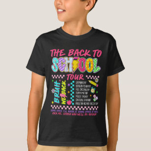 Retro Blitzschlag Abcd Back To School Tour Teac T-Shirt