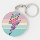 Retro-Blitzschlag Schlüsselanhänger (Rückseite)