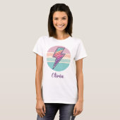 Retro-Blitzschlag T-Shirt (Vorne ganz)