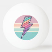 Retro-Blitzschlag Tischtennisball (Rückseite)