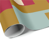 Retro Block Design 3 Geschenkpapier (Rolleneckpunkt)