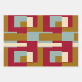 Retro Block Design 3 Geschenkpapier Set (Vorderseite)