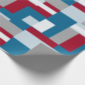 Retro Block Design 4 Geschenkpapier (Ecke)