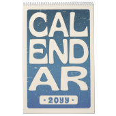 Retro Block Letter Wall Calendar, Minimalist 2026 Kalender (Titelbild)