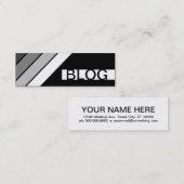 Retro-BLOG Mini Visitenkarte (Vorne/Hinten)