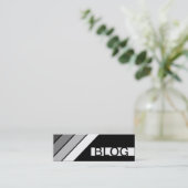 Retro-BLOG Mini Visitenkarte (Stehend Vorderseite)