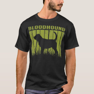 Retro Bloodhound Hund Vintages Geschenk T-Shirt