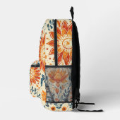 Retro Bloom Burst - Backpack Bedruckter Rucksack (Rechts)