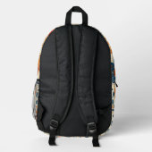 Retro Bloom Burst - Backpack Bedruckter Rucksack (Rückseite)
