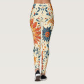 Retro Bloom Burst - Leggings (Rückseite)
