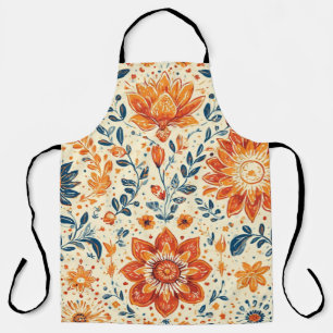 Retro Bloom Burst - Schürze
