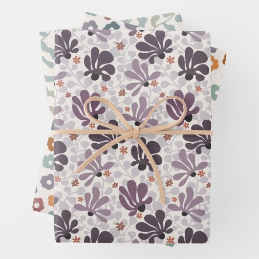Retro Bloom Delight Geschenkpapier Set (Beispiel)