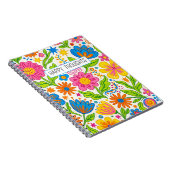 Retro Bloom Floral Notizblock (Rechte Seite)