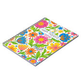 Retro Bloom Floral Notizblock (Linke Seite)