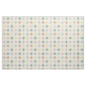 Retro Bloom Geometric Floral Print Gemustert Stoff (Fat Quarter (45,7 x 55,9 cm))