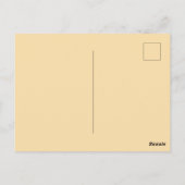 Retro Bloom Geometric Mod Blume Postkarte (Rückseite)