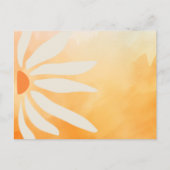 Retro Bloom Geometric Mod Blume Postkarte (Vorderseite)