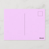 Retro Bloom Geometric Mod Blume Postkarte (Rückseite)