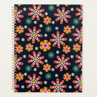 Retro Bloom Harmony Notizbuch Planer