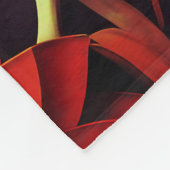 "Retro Bloom - Nahtloses Muster Fleecedecke (Ecke)