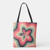 Retro Bloom Swirl Tasche (Rückseite)