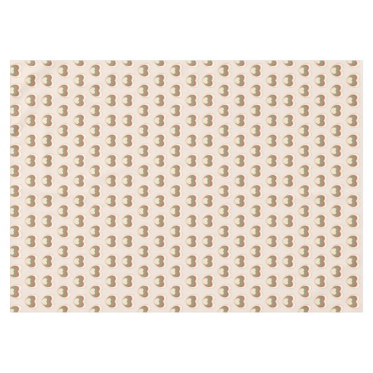 Retro Bloom Tablecloth Brown Green Cozy Accent Tischdecke (Vorderseite (Horizontal))